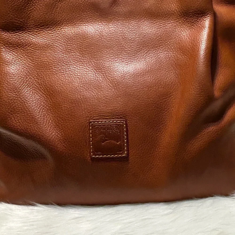 Dooney Bourke Florentine Leather Large Zip Barlow Satchel - Picture 3 of 16